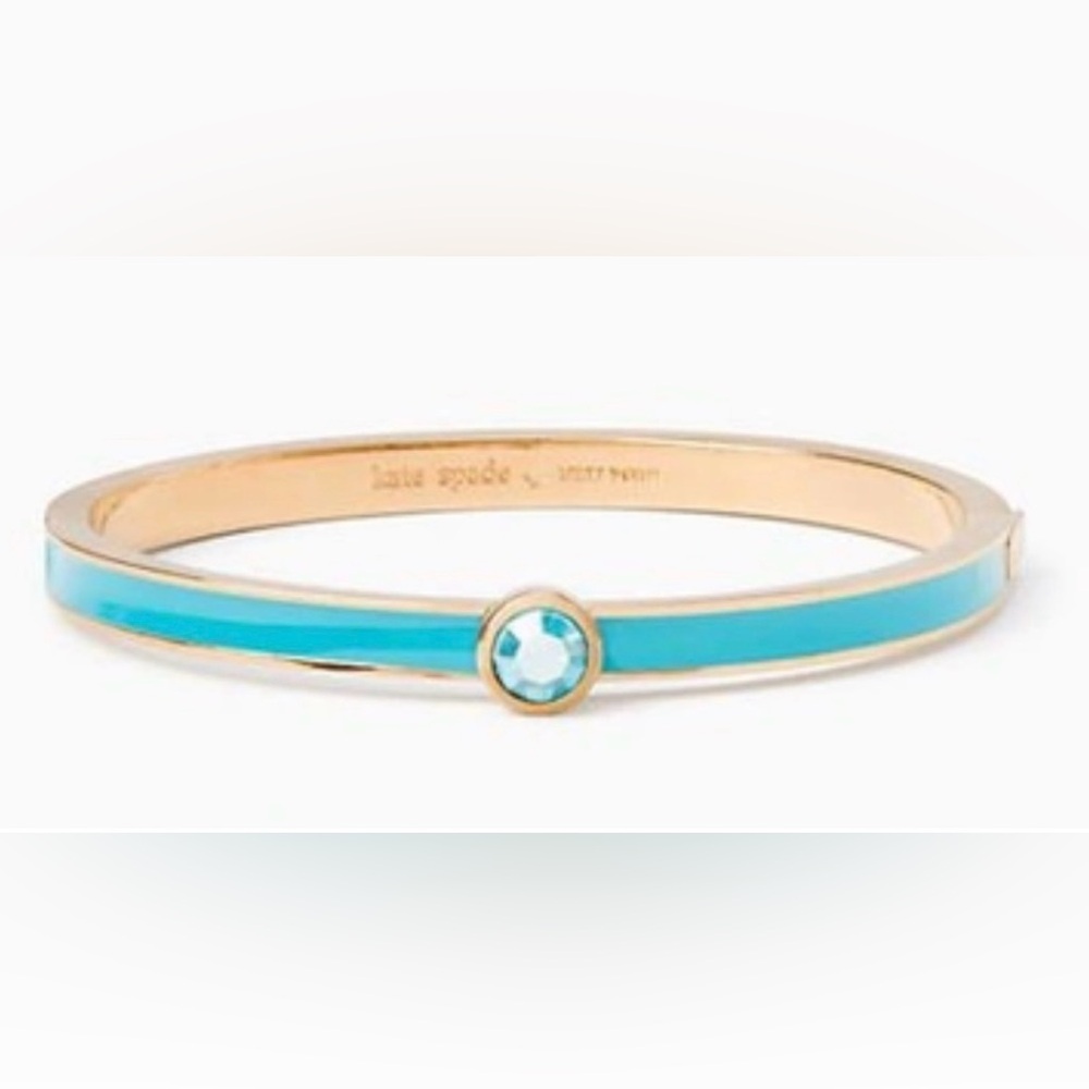 Kate Spade forever gems hinged bracelet in turquoise